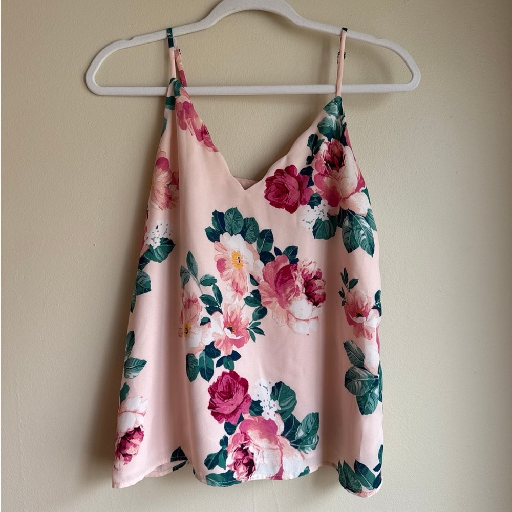 Socialite Pink Crop Camisole Top